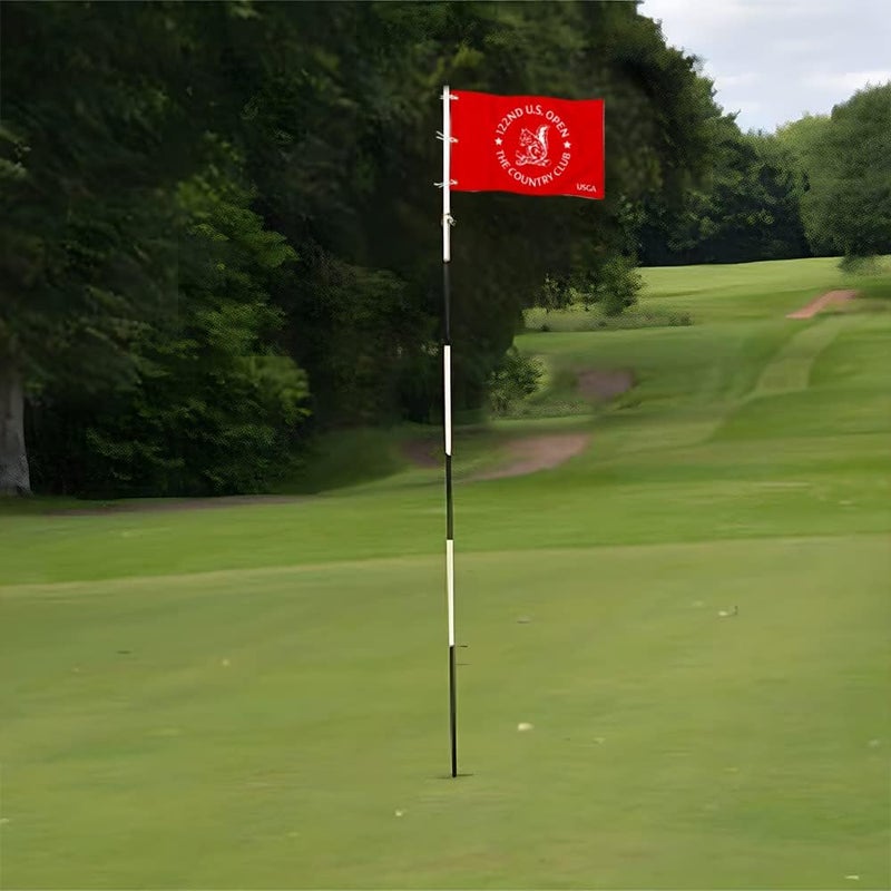 2BUT Red USGA Golf Pin Flag, 20" L x 13" H, Double-Sewn 600D Nylon, Miniature Pin Flag with Grommets, Perfect for Indoor/Outdoor/Backyard/Garden/Putting Green/Golf Training Course/Driving Range - Image 5